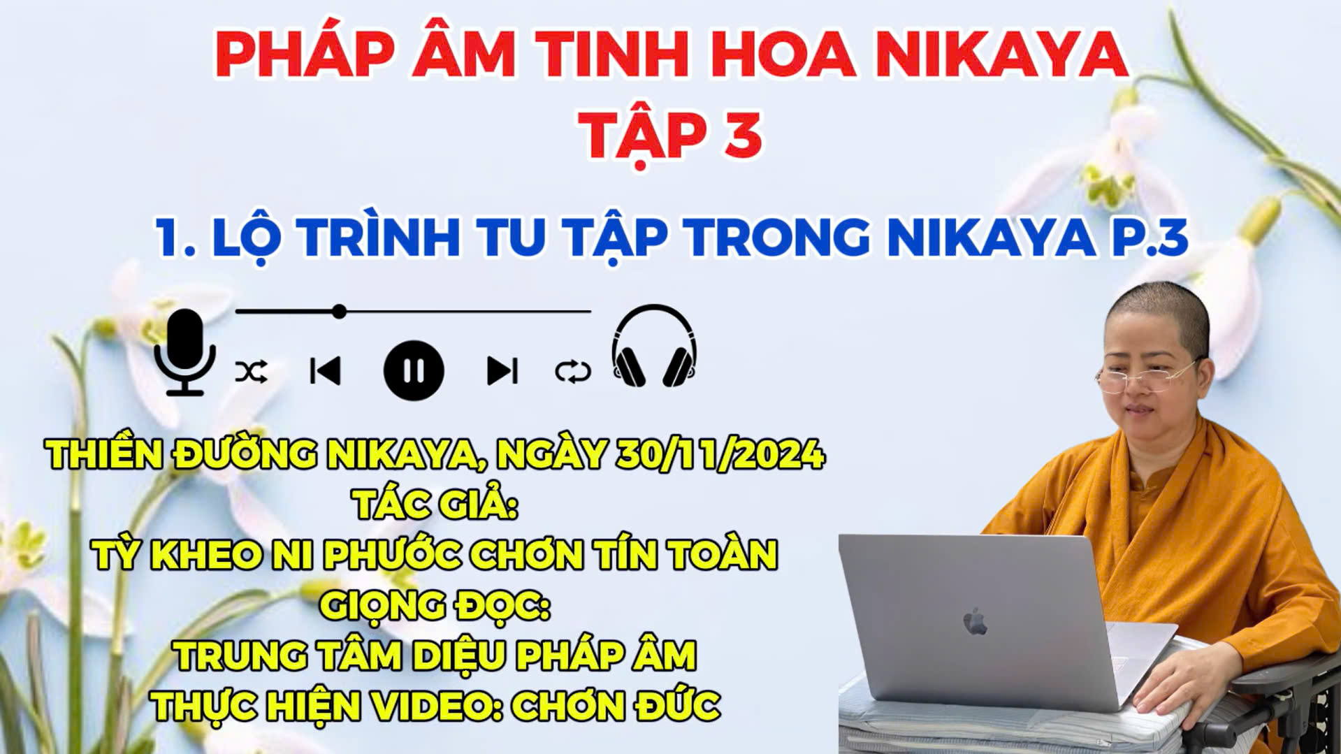 1. P3 _ LỘ TRÌNH TU TẬP TRONG NIKAYA TẬP 3 _ CHƠN TÍN TOÀN