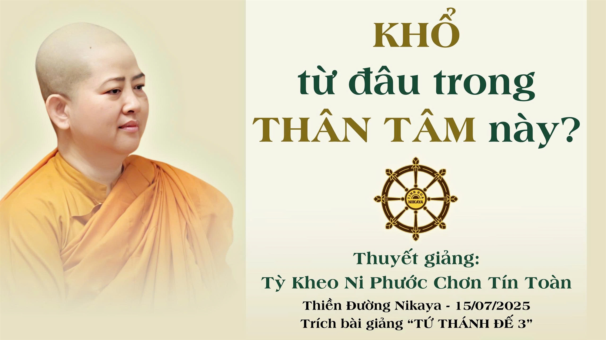 KHỔ TỪ ĐÂU TRONG THÂN TÂM NÀY? _ CHƠN TÍN TOÀN