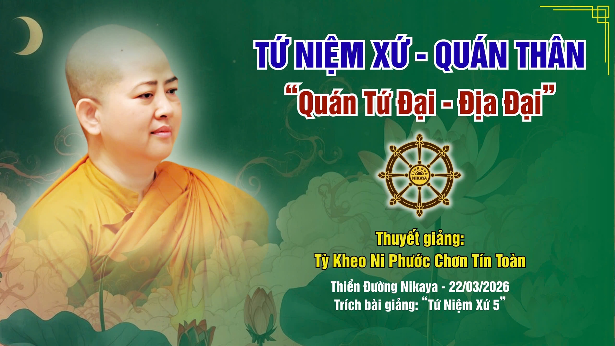 TỨ NIỆM XỨ - QUÁN THÂN | 