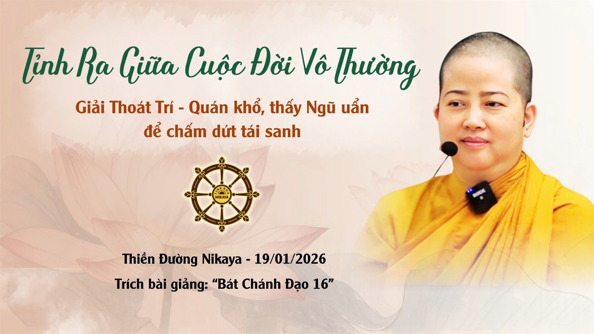 TỈNH RA GIỮA CUỘC ĐỜI VÔ THƯỜNG | GIẢI THOÁT TRÍ _ CHƠN TÍN TOÀN