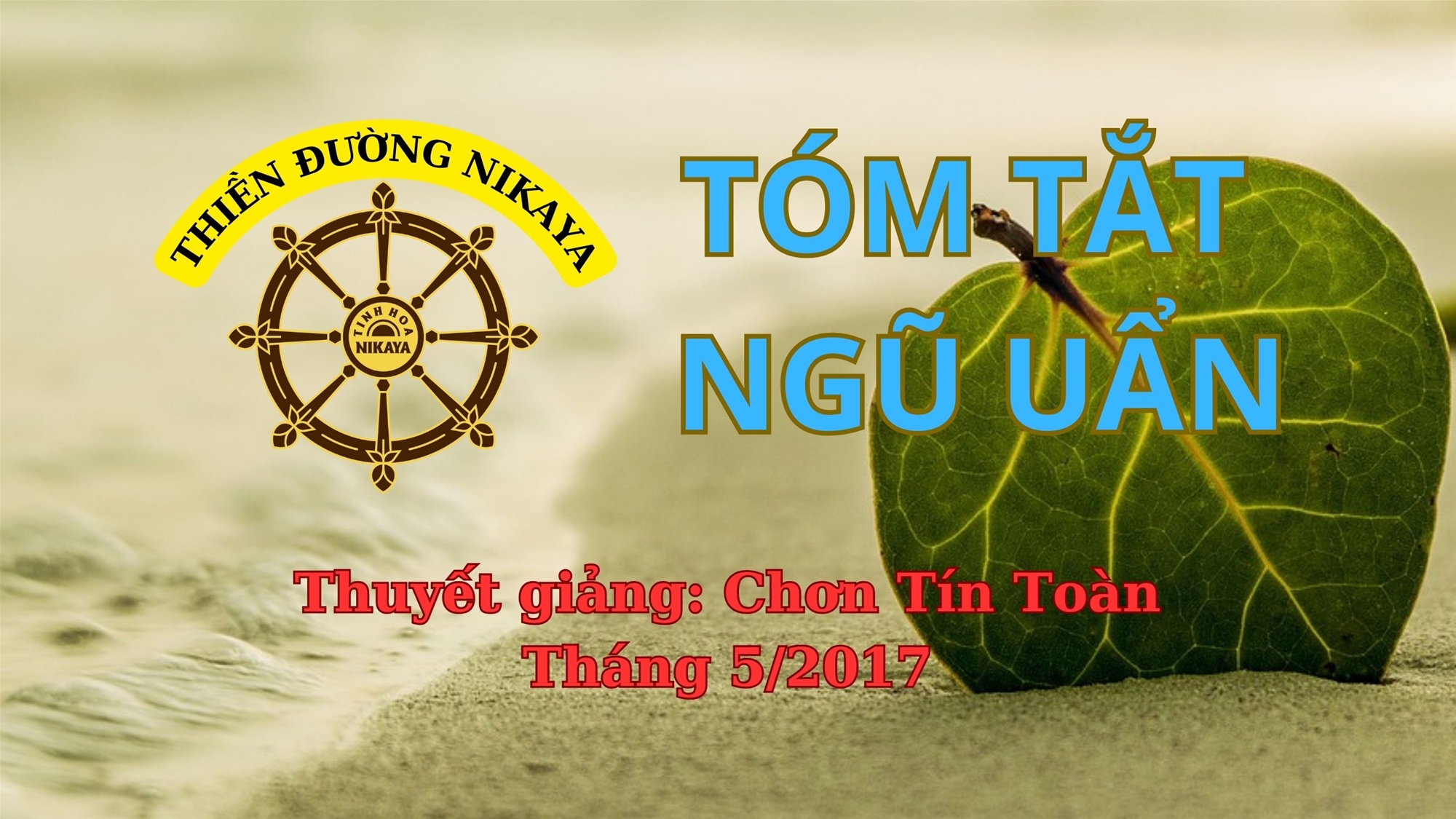 14_ TÓM TẮT NGŨ UẨN_ CHƠN TÍN TOÀN